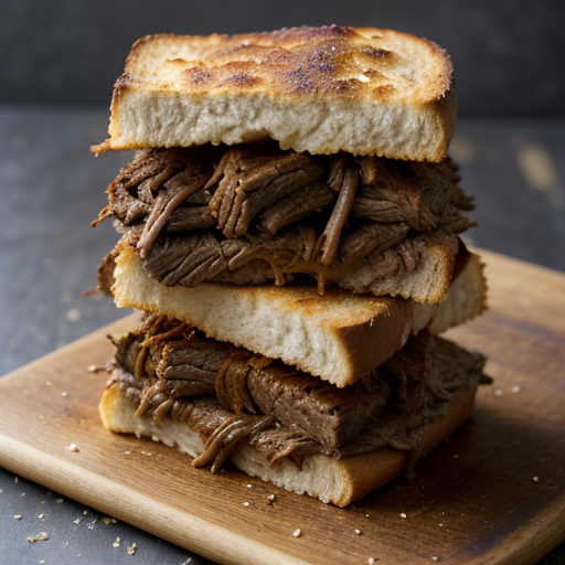 Shredded Barbecued Beef Sandwiches recipe image