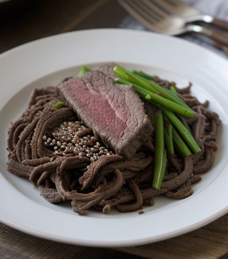 Shredded Beef With Sesame Seeds recipe image