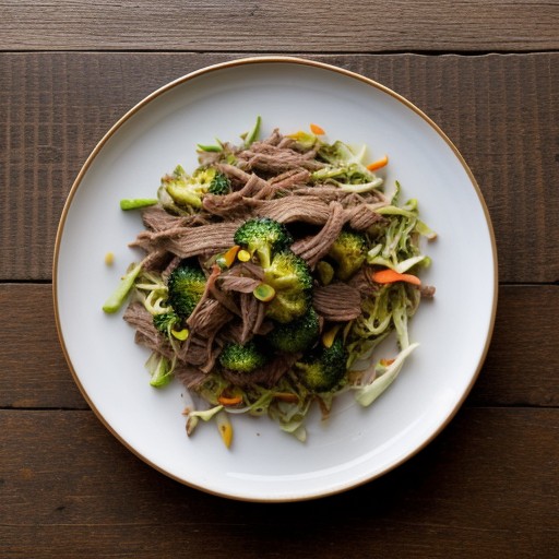 Shredded Beef and Broccoli Stir-Fry (2 PTS recipe image