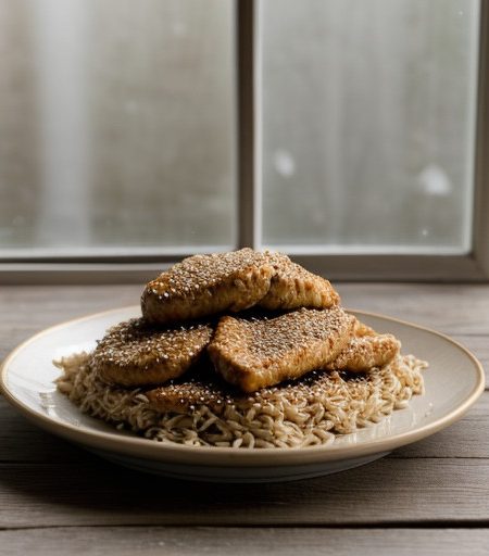 Shredded Chicken With Sesame Seeds recipe image