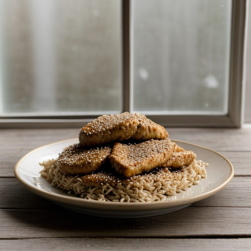 Shredded Chicken With Sesame Seeds recipe image