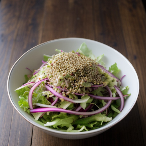 Shredded Lettuce & Radish Salad W/ Sesame Vinaigrette - B recipe image