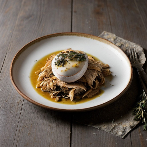 Shredded Poached Chicken / Pollo Deshebrado recipe image