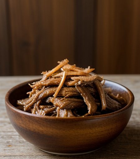 Shredded Pork With Yu Shon Sauce recipe image