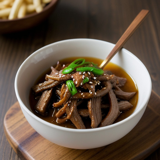 Shredded Pork With Yu Shon Sauce recipe image