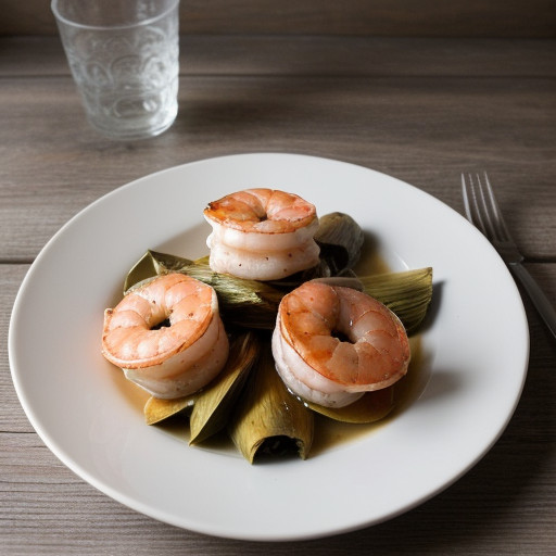 Shrimp & Artichoke Hearts San Benedetto Style recipe image