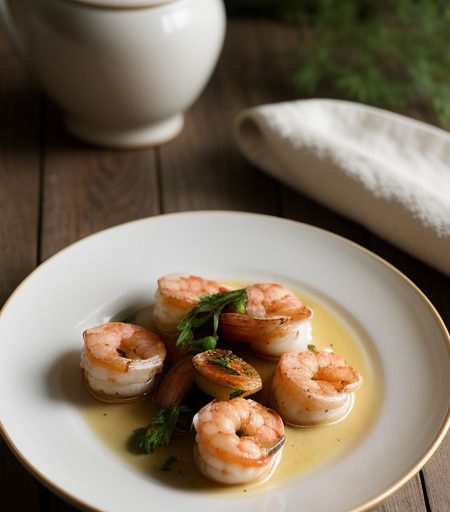 Shrimp Au Courvoisier recipe image