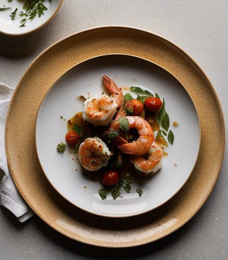 Shrimp Baked With Feta, Ouzo and Cognac recipe image