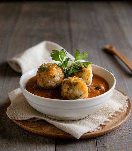 Shrimp Balls in Vegetable Sauce recipe image