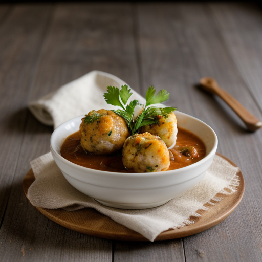 Shrimp Balls in Vegetable Sauce recipe image