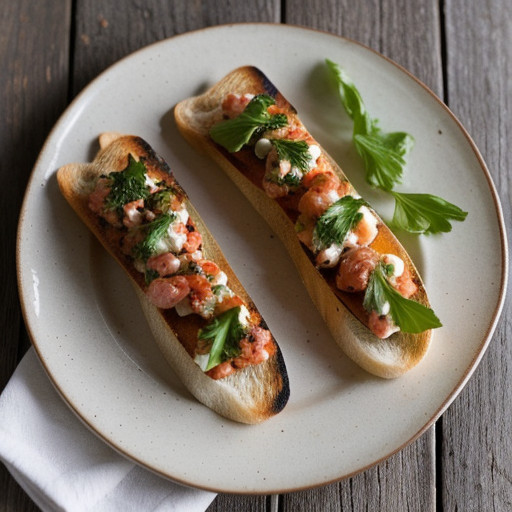 Shrimp Bruschetta for Two recipe image