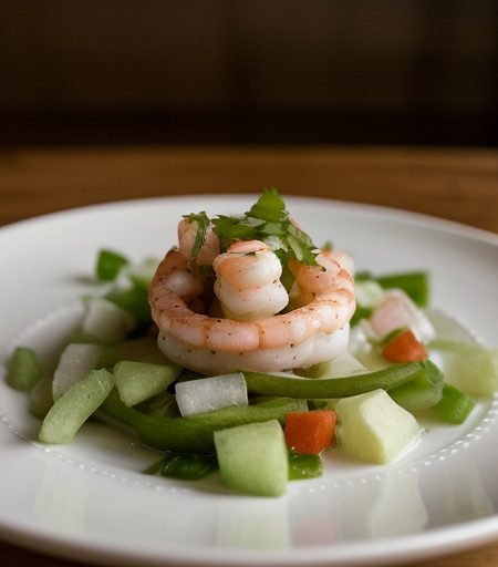 Shrimp Ceviche With Creme Fraiche recipe image