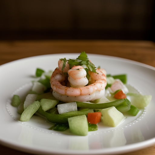 Shrimp Ceviche With Creme Fraiche recipe image