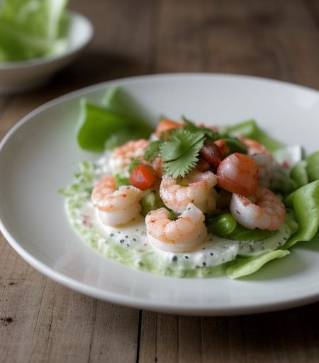 Shrimp Ceviche With Creme Fraiche recipe image