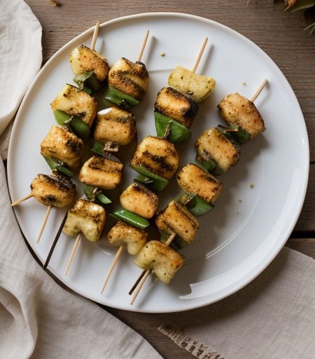 Shrimp Chicken & Pinapple Kebabs recipe image