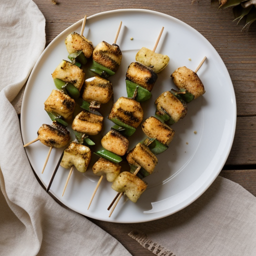 Shrimp Chicken & Pinapple Kebabs recipe image