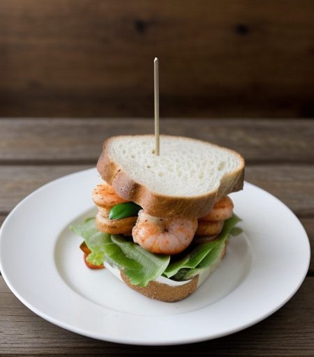 Shrimp Club Sandwiches recipe image