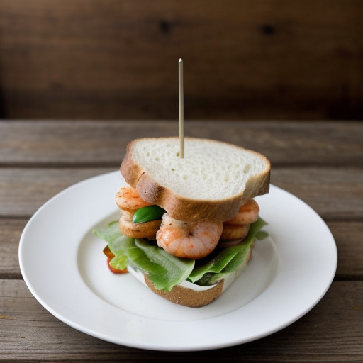 Shrimp Club Sandwiches recipe image