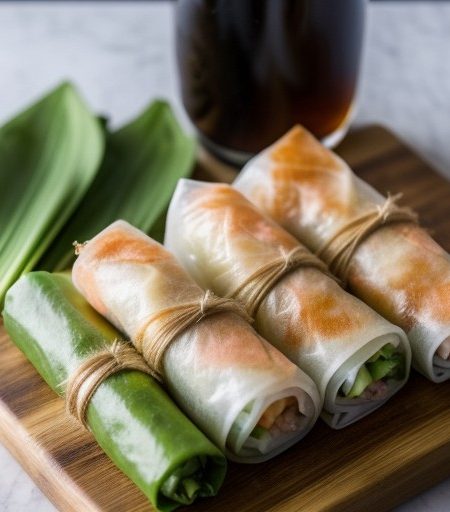 Shrimp Crystal Spring Rolls (Banh Cuon Tom Viet Nam Pt. recipe image