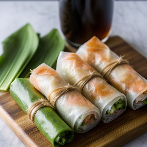 Shrimp Crystal Spring Rolls (Banh Cuon Tom Viet Nam Pt. recipe image