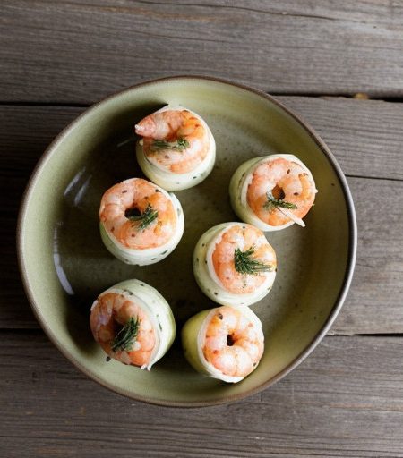 Shrimp & Dill Sauce in Artichoke Cups recipe image