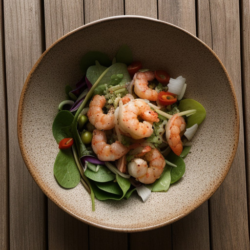 Shrimp & Jicama Salad With Chile Vinegar recipe image