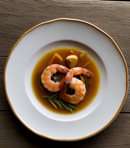 Shrimp~ Orange Scented With Vermouth & Fenn recipe image
