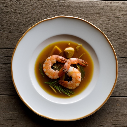 Shrimp~ Orange Scented With Vermouth & Fenn recipe image