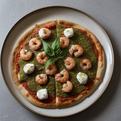 Shrimp Pesto Pizza recipe image