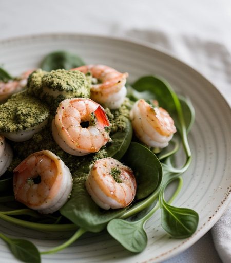 Shrimp-Pesto Salad recipe image