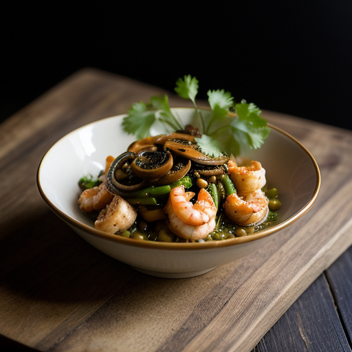 Shrimp Sauce Mixed Vegetables & Shredded Ch recipe image