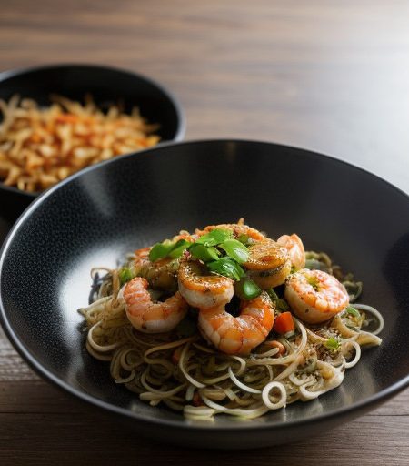 Shrimp Sauce Mixed Vegetables & Shredded Chic recipe image