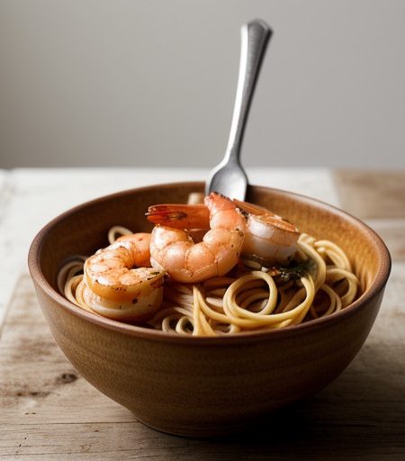 Shrimp Sauce With Spaghetti recipe image