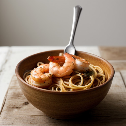 Shrimp Sauce With Spaghetti recipe image