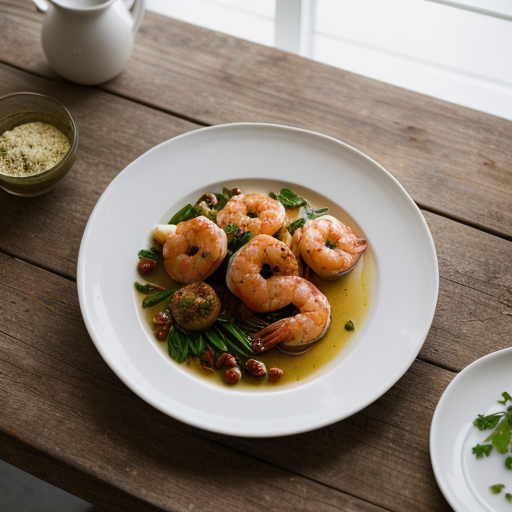 Shrimp Sauteed With White Wine recipe image