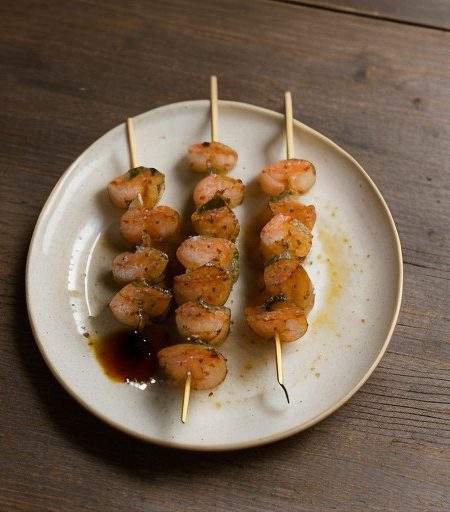 Shrimp & Scallop Kabobs From Fred Goslin recipe image