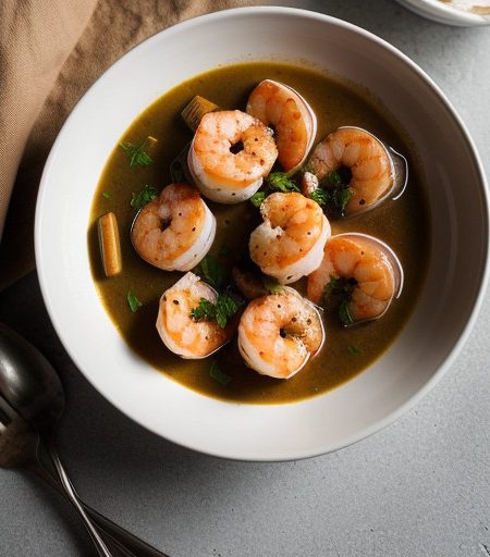 Shrimp & Scallops in Wine Sauce recipe image