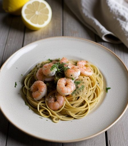 Shrimp Scampi (Microwave recipe image