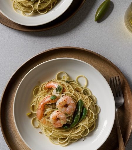 Shrimp Scampi Primavera recipe image