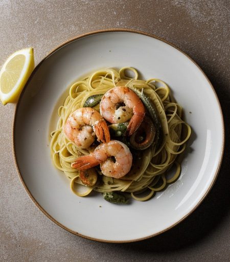 Shrimp Scampi Primavera *** Vbff60 A recipe image