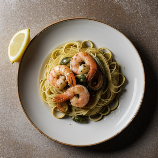 Shrimp Scampi Primavera *** Vbff60 A recipe image
