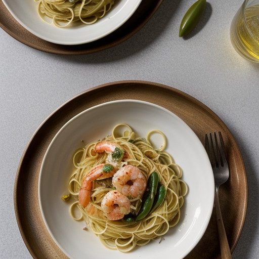 Shrimp Scampi Primavera recipe image