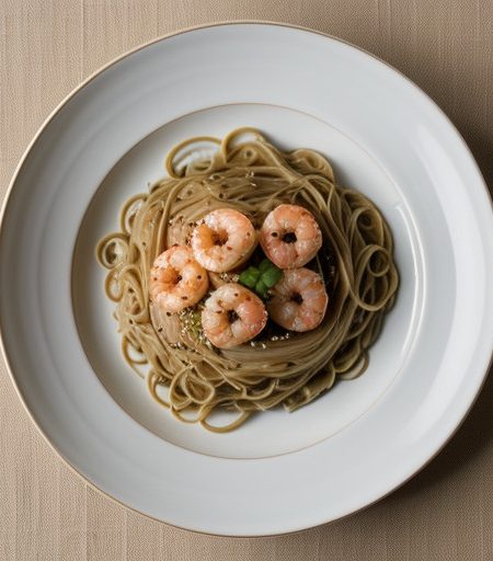 Shrimp & Sesame Noodles (Newman's recipe image