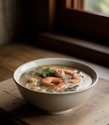 Shrimp Soup With Lime recipe image