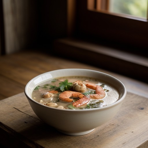 Shrimp Soup With Lime recipe image