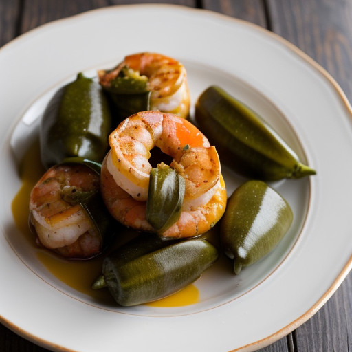 Shrimp Stuffed Poblanos recipe image
