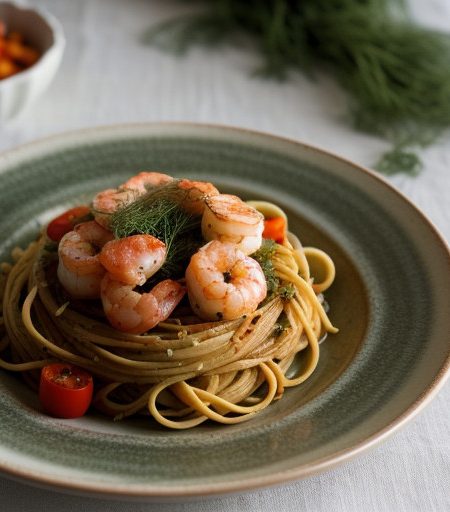 Shrimp & Vegetable Pasta (Gtkg62 A recipe image