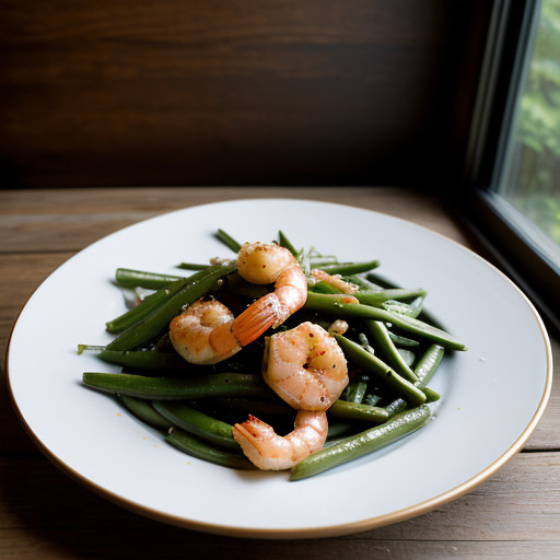Shrimp With Chinese Yard Long Beans recipe image