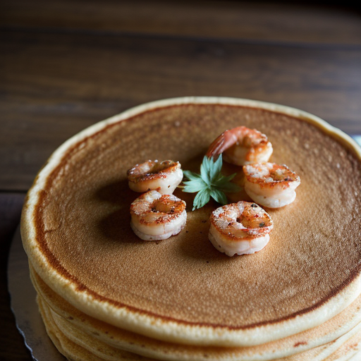Shrimp With Cornmeal Pancakes recipe image