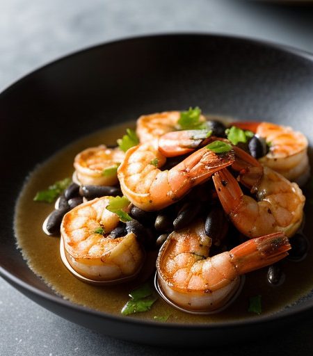 Shrimp With Oyster Sauce & Black Beans recipe image